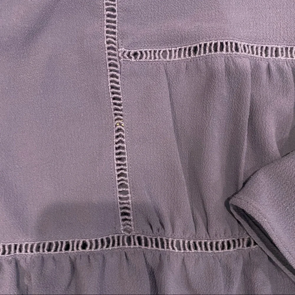 Harlowe & Graham Tiered Ruffle HiLo Cutout Blouse - Picture 4 of 7